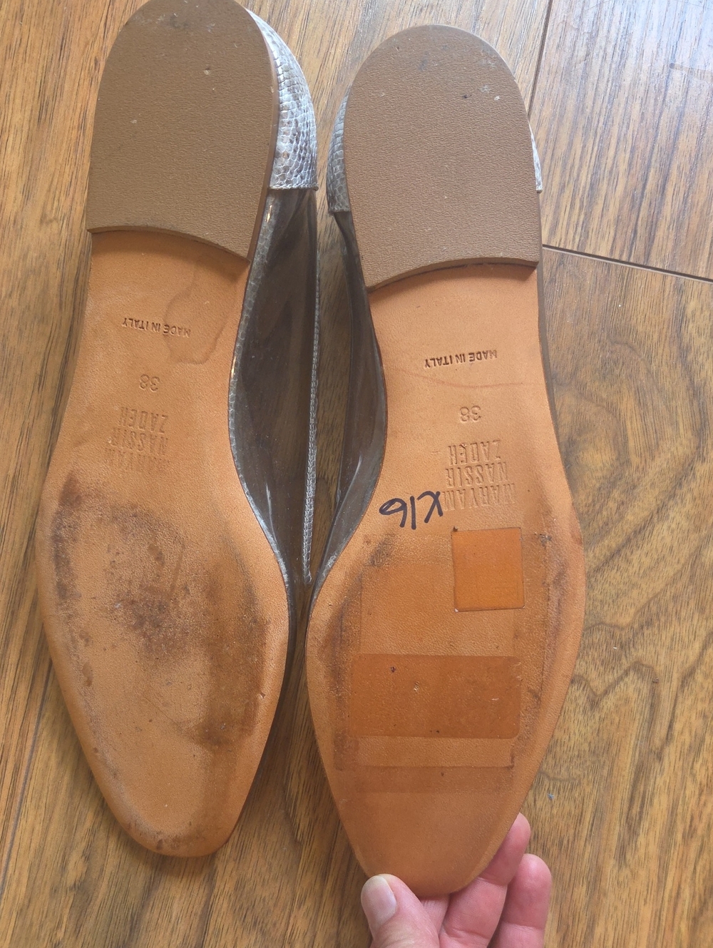 Maryam Nassir Zadeh Women's Pointed-Toe Flats Size 38 - Picture 3 of 3